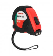 Рулетка "Профи" прорезиненный корпус 10 м х 25 мм магнитная  12-9017  REXANT