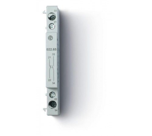 Модуль доп.контактов для 22.44, 22.64; 1NO+1NC 6А  02265  Finder