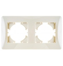 Ugra РАМКА 2-местная, цвет  бежевый.  С1120-003  GUSI Electric