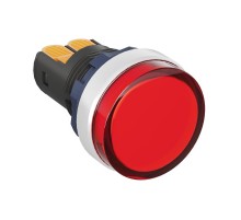 Сигнальный индикатор со встроенным диодом 220В, красный, алюминий, зажим Plug-In  M22L-F220RAP  DKC