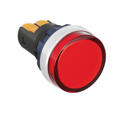 Сигнальный индикатор со встроенным диодом 220В, красный, алюминий, зажим Plug-In  M22L-F220RAP  DKC