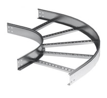 Угол горизонтальный 90 градусов 80x400 R-600, лонжерон 1,5 мм, горячеоцинкованный, в компл. с креп. эл. и соед. пластинами  LIC8640KHDZ  DKC