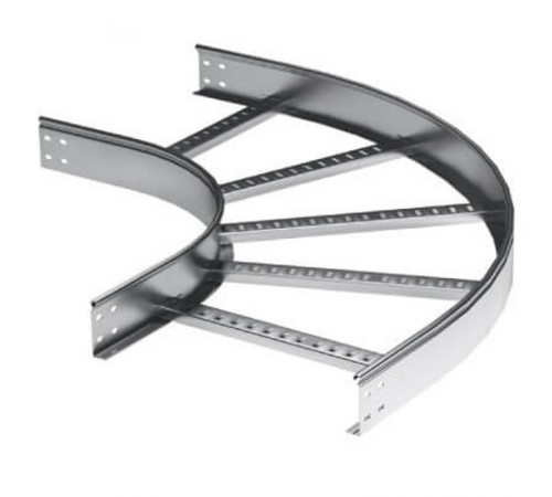 Угол горизонтальный 90 градусов 80x400 R-600, лонжерон 1,5 мм, горячеоцинкованный, в компл. с креп. эл. и соед. пластинами  LIC8640KHDZ  DKC