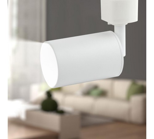 Светильник трековый под лампу TR13-GU10 WH TR13-GU10 WH GU10, 55*165 мм, белый  Б0044275  ЭРА