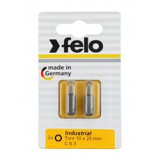 Бита Torx 10X25, серия Industrial, 2 шт в блистере  02610036  Felo