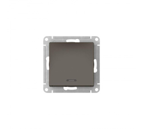 AtlasDesign Мокко Выключатель 1-клавишный с подсветкой,сх.1а, 10АХ, механизм, быстрозажимные клеммы  ATN000613S  SE