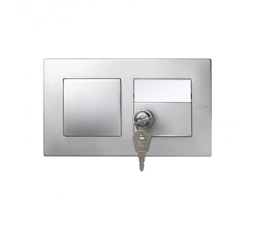 Рамка на 2 поста с суппортом IK09 TOP IMPACT цвета алюминий S27 Scudo  2705620-033  Simon