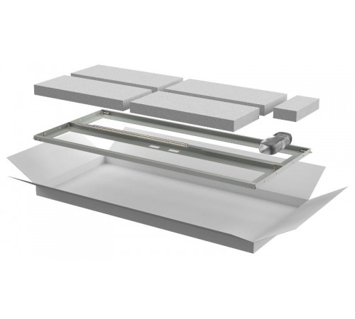 Дверь перфор. двустворч. для шкафа LINEA N 24U 600мм сер  LN35-24U6X-D2P  ITK