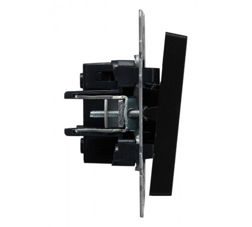 BRITE Выключатель 1-клавишный проходной 10А ВС10-1-6-БрЧ черный  BR-V12-0-10-K02  IEK