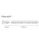 Светильник промышленный для светодиодных ламп 2х1500мм СПП-Т8-G13 LITE 1576*86*55мм IP65 (1/12)  909437215  Gauss