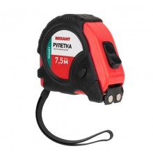 Рулетка "Профи" прорезиненный корпус 7,5 м х 25 мм магнитная  12-9016  REXANT