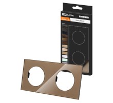 Рамка двойная бронза, стекло, "Байкал"   SQ1819-0403  TDM