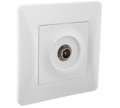 Ugra Механизм антенной розетки, одинарная, СУ, белый  С11А1-001  GUSI Electric