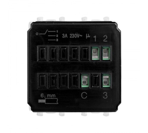 Механизм управления вентиляторами "Белое облако" "Avanti", 2 мод.  4400172  DKC