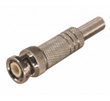 Разъем штекер BNC под винт с пружиной металл  05-3073  REXANT