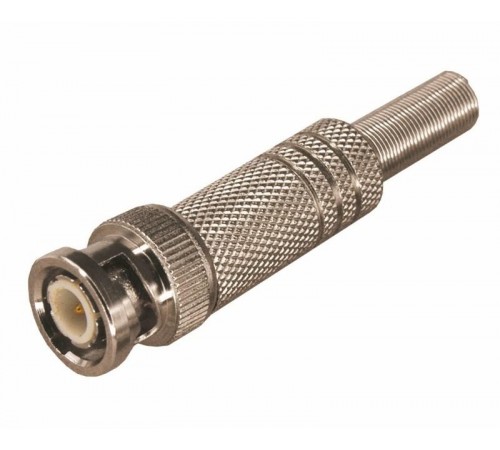 Разъем штекер BNC под винт с пружиной металл  05-3073  REXANT