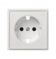 Simon 27 Накладка на розетку с/з (механизм S27), IP44, IK07, Scudo, белый  2705041-030  Simon