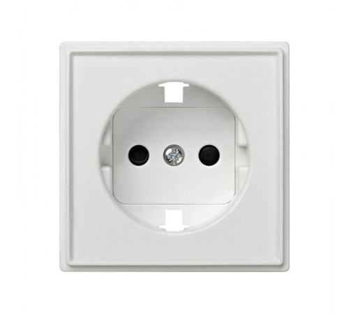 Simon 27 Накладка на розетку с/з (механизм S27), IP44, IK07, Scudo, белый  2705041-030  Simon
