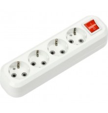 Колодка УЗВ-4-GRAND четырехместная с выключателем и заземлением 5240  4690612035291  IN HOME