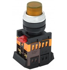 Кнопка ABLFP-22 желтый d22мм неон/240В 1з+1р   BBT20-ABLFP-K05  GENERICA