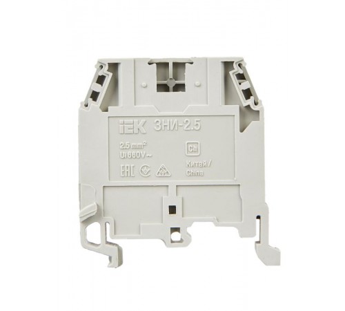 Зажим наборный ЗНИ-2,5мм2 (JXB24А) серый   YZN10-002-K03  IEK