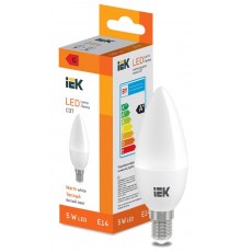 Лампа светодиодная Candle C37 400lm 3000K E14  LL-I-C37-5-230-30-E14  IEK