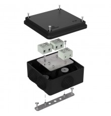 Коробка огнестойкая для о/п 40-0300-FR6.0-6 Е15-Е120 RAL9005 100х100х50 (14 шт/кор) черная  40-0300-9005-FR6.0-6  Промрукав