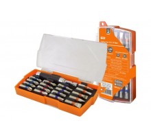 Набор бит №3, 17 бит: SL, PH, PZ, HEX, TORX, удлинитель, сталь CR-V, пластиковом держателе, "Алмаз"  SQ1019-0103  TDM