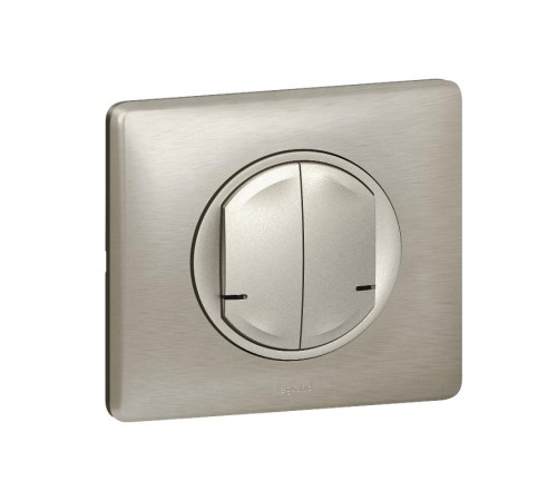 Выключатель Умный беспроводной 2-кл. Celiane рамка титан; титан Netatmo  067774  Legrand