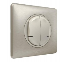 Выключатель Умный беспроводной 2-кл. Celiane рамка титан; титан Netatmo  067774  Legrand