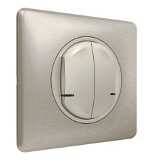 Выключатель Умный беспроводной 2-кл. Celiane рамка титан; титан Netatmo  067774  Legrand