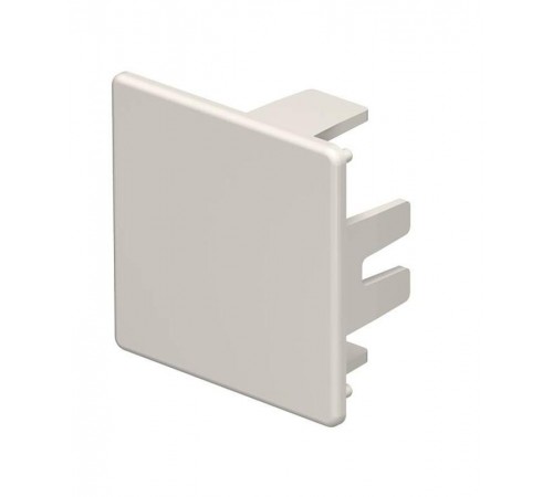 Торцевая заглушка кабельного канала WDK 40x40 мм (ПВХ,кремовый) (WDK HE40040CW)  6162592  OBO Bettermann