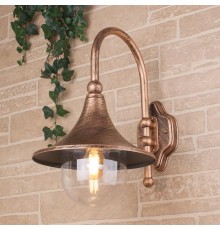 Светильник садово-парковый GL 1020D Saga D черное золото настенный  a039865  Elektrostandard