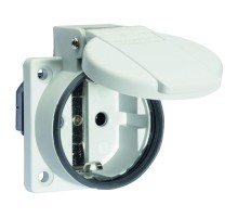 Розетка встраиваемая ( с уплотнителем ) Schuko 16A 3p 250V IP54,QC серая 71103 I 71103-Bals I Bals