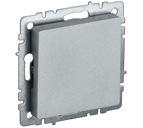 BRITE Заглушка c суппортом МЗ10-БрА алюминий  BR-PL10-K47  IEK