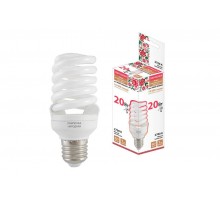 Лампа энергосберегающая КЛЛ  20Вт Е27 827 cпираль НЛ-FSТ2 48х115мм  SQ0347-0010  TDM