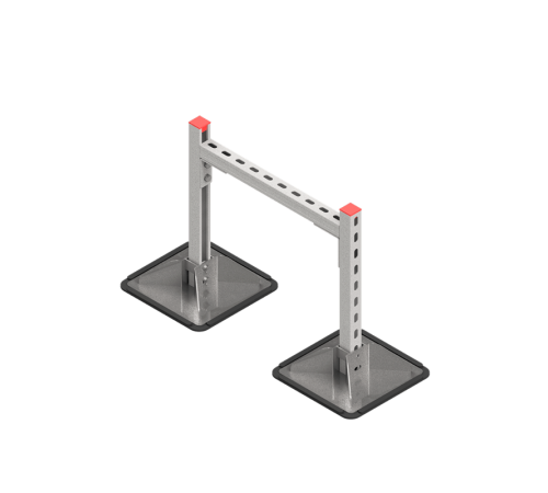 Опорная конструкция для гор. прямоуг. воздуховодов  TECHNORAPTOR STEELFOOT 500х500 HD  KM-TR-STF-SSHRAD-500-500 HD  КМ - профиль