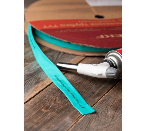 Термоусаживаемая трубка ТУТ нг 18/9 зелёная рулон PROxima  tut-18-j  EKF