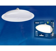 Лампа светодиодная LED-U165-20W/3000K/E27/FR PLU01WH LED мощная. "UFO", мат.. 3000К  UL-00004570  Uniel