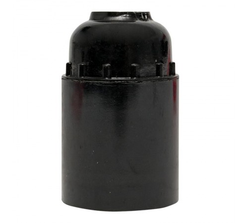 Патрон карболитовый подвесной Е27 черн. индив. пакет   LHC-E27-s-p  EKF