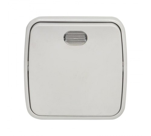 Минск Выключатель 1-клавишный ОП 10А с индикатором белый  EKF Basic  EGV10-121-10  EKF