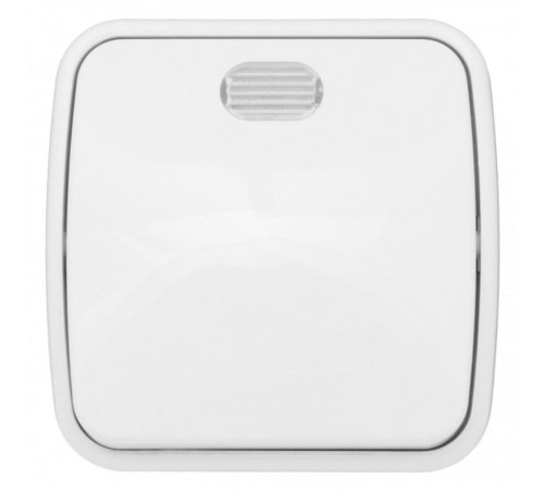 Минск Выключатель 1-клавишный ОП 10А с индикатором белый  EKF Basic  EGV10-121-10  EKF