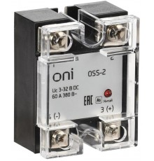 Реле твердотельное OSS-2 60А 380В AC 3-32В DC  OSS-2-3-60-B  ONI