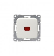 Переключатель 1-клавишный, 16А/250В, (схема 6+6), серия Jussi, белый, с контрольной подсветкой  1066UK   2TKA000197G1  ABB