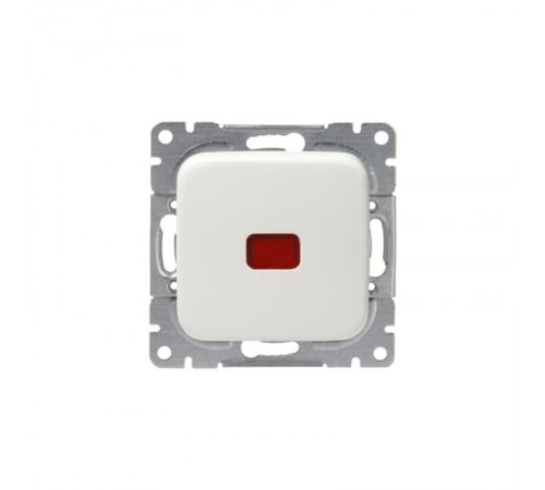 Переключатель 1-клавишный, 16А/250В, (схема 6+6), серия Jussi, белый, с контрольной подсветкой  1066UK   2TKA000197G1  ABB