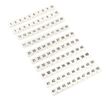 Маркеры для JXB-ST 2,5 NLPE с нумерацией 1-50 (100 шт.)  zb-st-2.5-nlpe-1-50  EKF