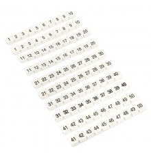 Маркеры для JXB-ST 2,5 NLPE с нумерацией 1-50 (100 шт.)  zb-st-2.5-nlpe-1-50  EKF
