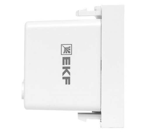 Розетка USB A+C, 2.1А, 2 гнезда, без индикатора, белая 45*45мм  E2MR2-21USB-10-AC  EKF
