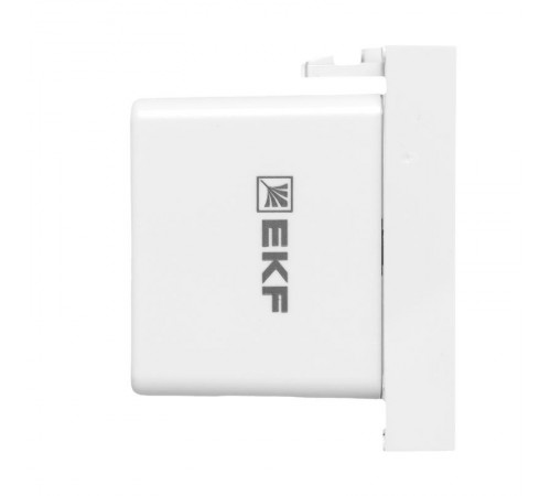 Розетка USB A+C, 2.1А, 2 гнезда, без индикатора, белая 45*45мм  E2MR2-21USB-10-AC  EKF