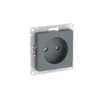 AtlasDesign Грифель Розетка без заземления со шторками, 16А, механизм, быстрозажимные клеммы  ATN000749S  SE